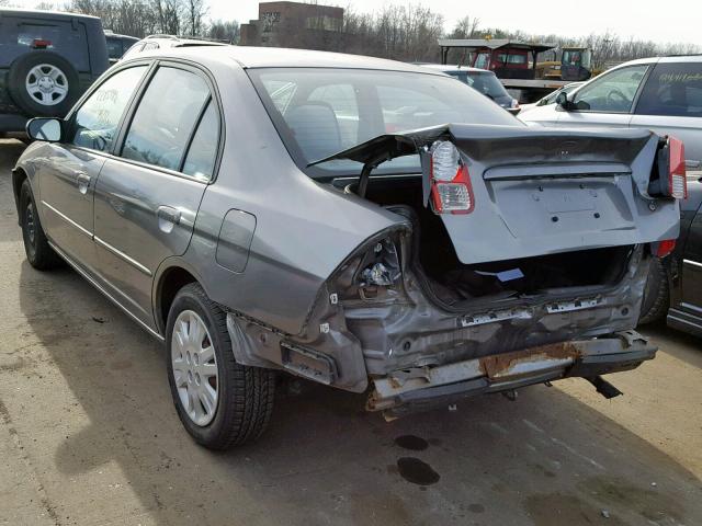 2HGES16504H506892 - 2004 HONDA CIVIC GRAY photo 3