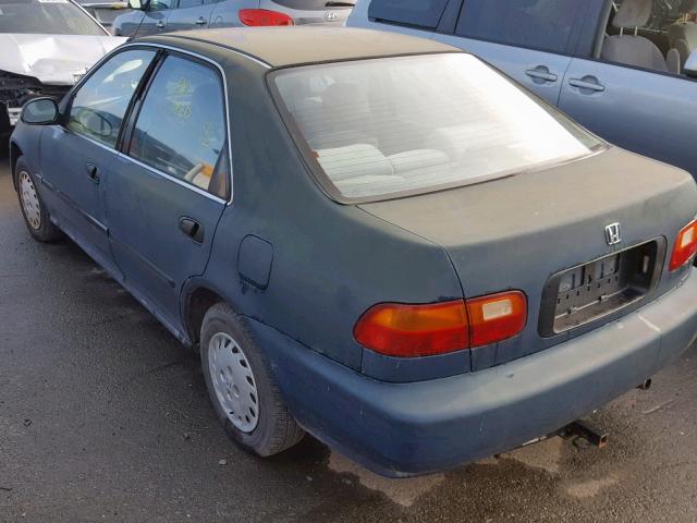 JHMEG8659PS041131 - 1993 HONDA CIVIC LX BLUE photo 3
