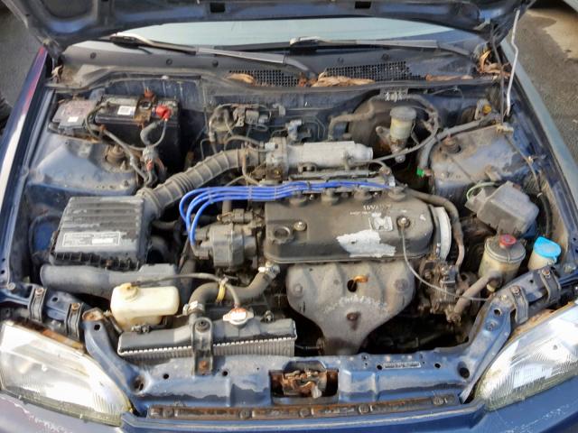 JHMEG8659PS041131 - 1993 HONDA CIVIC LX BLUE photo 7