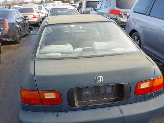 JHMEG8659PS041131 - 1993 HONDA CIVIC LX BLUE photo 9
