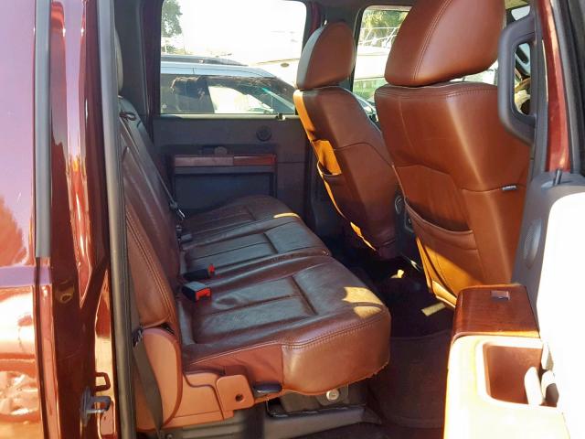 1FT7W2BT5BEB82834 - 2011 FORD F250 SUPER BURGUNDY photo 6