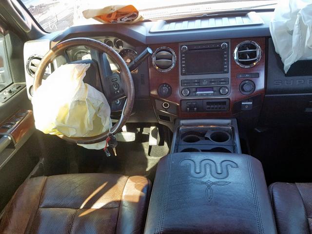 1FT7W2BT5BEB82834 - 2011 FORD F250 SUPER BURGUNDY photo 9