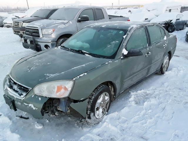 1G1ZS51F76F201958 - 2006 CHEVROLET MALIBU LS მწვანე ფოტო 2