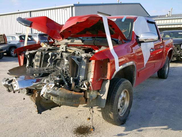 2GCEK133281277244 - 2008 CHEVROLET SILVERADO RED photo 2