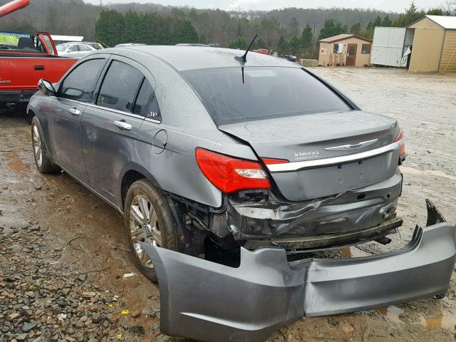 1C3CCBBB2CN300021 - 2012 CHRYSLER 200 TOURIN GRAY photo 3