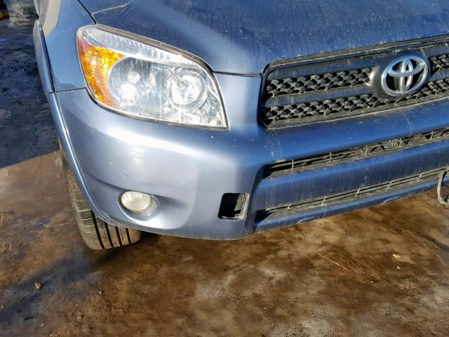 JTMBK32V766006803 - 2006 TOYOTA RAV4 SPORT BLUE photo 9