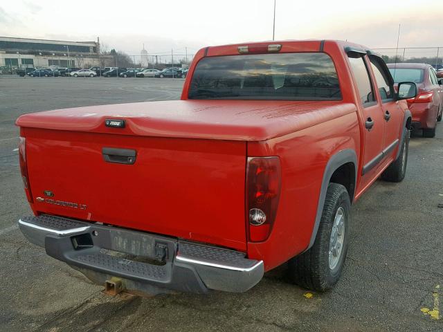 1GCCS13E988123202 - 2008 CHEVROLET COLORADO RED photo 4