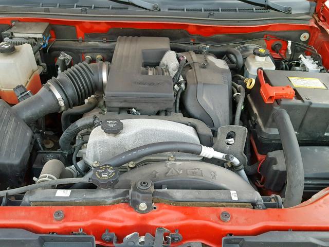 1GCCS13E988123202 - 2008 CHEVROLET COLORADO RED photo 7