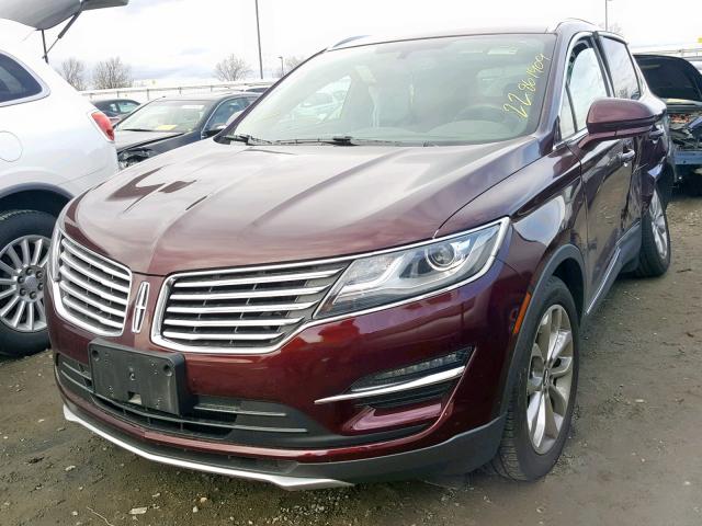 5LMCJ2C9XHUL24330 - 2017 LINCOLN MKC SELECT BURGUNDY photo 2