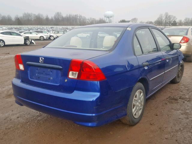 2HGES16335H609739 - 2005 HONDA CIVIC DX V BLUE photo 4