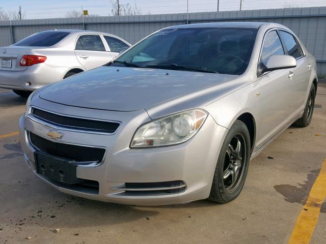 1G1ZH57B28F200125 - 2008 CHEVROLET MALIBU 1LT SILVER photo 2