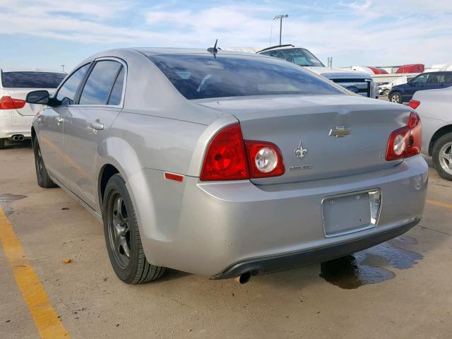 1G1ZH57B28F200125 - 2008 CHEVROLET MALIBU 1LT SILVER photo 3