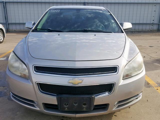 1G1ZH57B28F200125 - 2008 CHEVROLET MALIBU 1LT SILVER photo 9