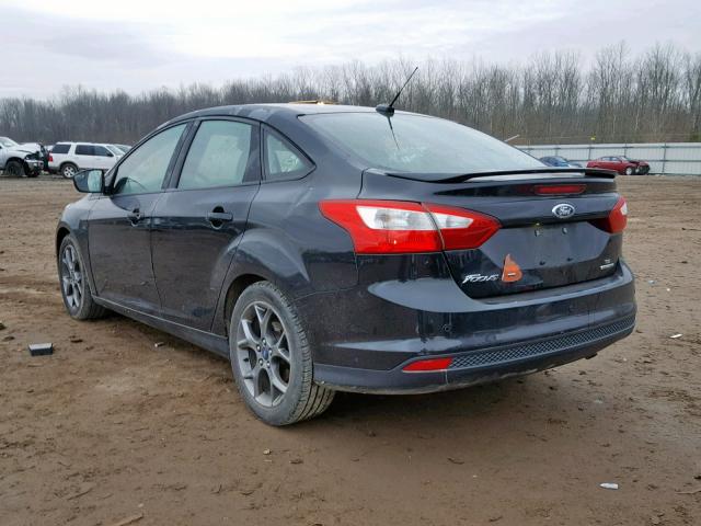 1FADP3F27DL162810 - 2013 FORD FOCUS SE BLACK photo 3