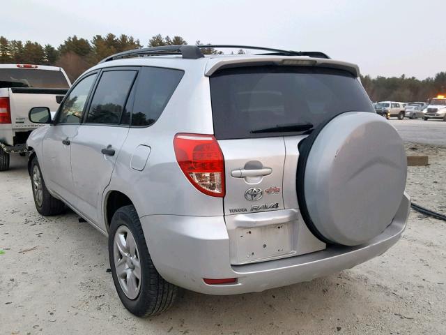 JTMBD33V476044631 - 2007 TOYOTA RAV4 SILVER photo 3