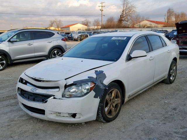 1G1ZH57B594203209 - 2009 CHEVROLET MALIBU 1LT WHITE photo 2