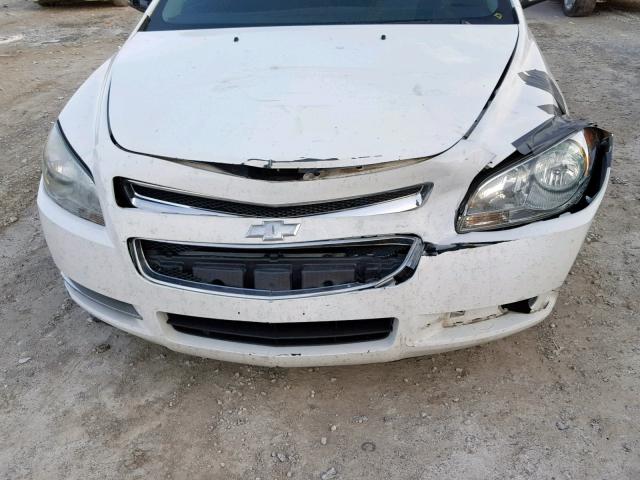 1G1ZH57B594203209 - 2009 CHEVROLET MALIBU 1LT WHITE photo 9