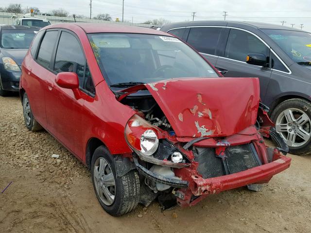 JHMGD38488S045164 - 2008 HONDA FIT RED photo 1