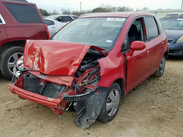 JHMGD38488S045164 - 2008 HONDA FIT RED photo 2