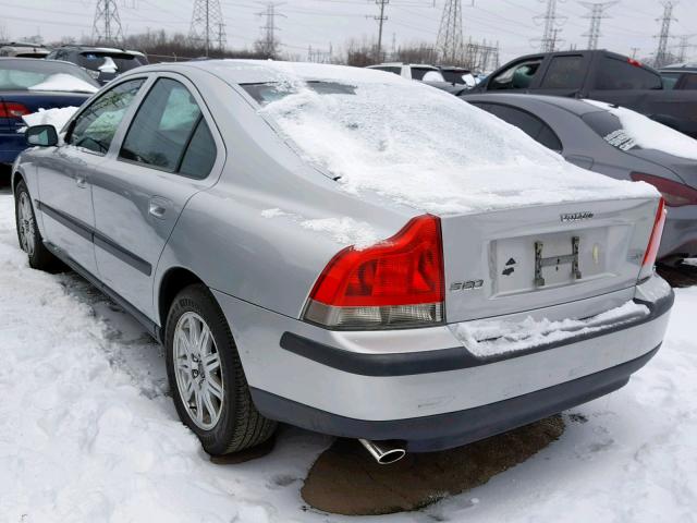 YV1RS59V242400918 - 2004 VOLVO S60 2.5T GRAY photo 3