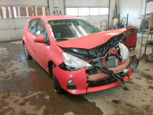 JTDKDTB3XD1043850 - 2013 TOYOTA PRIUS C ORANGE photo 1