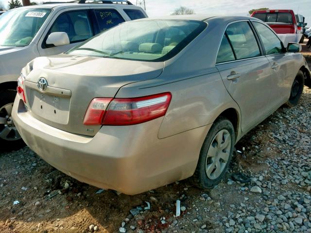 4T1BE46K27U531273 - 2007 TOYOTA CAMRY CE/L TAN photo 4