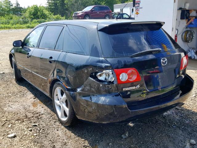 1YVHP82D445N56456 - 2004 MAZDA 6 S BLACK photo 3