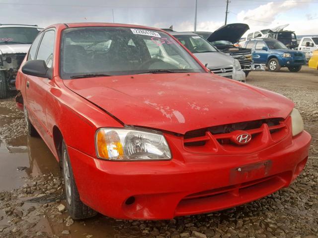 KMHCG35C61U118248 - 2001 HYUNDAI ACCENT GS RED photo 1