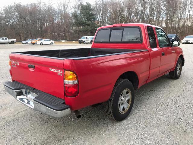5TEVL52N01Z858704 - 2001 TOYOTA TACOMA XTR 红色 照片 4
