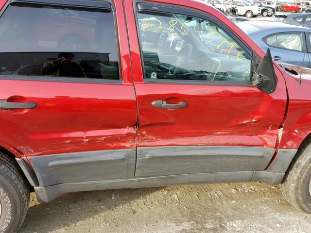 1FMCU93135DA19261 - 2005 FORD ESCAPE XLT RED photo 9