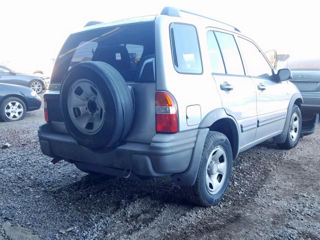 2S3TE62V346103700 - 2004 SUZUKI VITARA LX SILVER photo 4