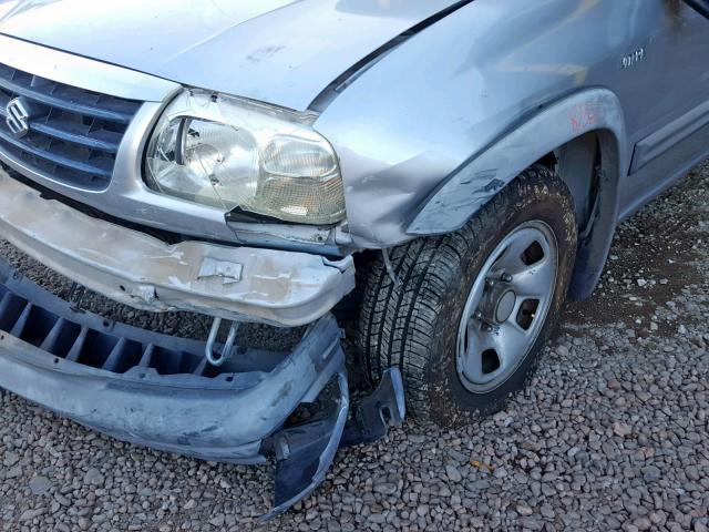 2S3TE62V346103700 - 2004 SUZUKI VITARA LX SILVER photo 9