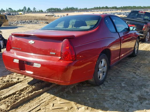 2G1WJ15K679372457 - 2007 CHEVROLET MONTE CARL RED photo 4