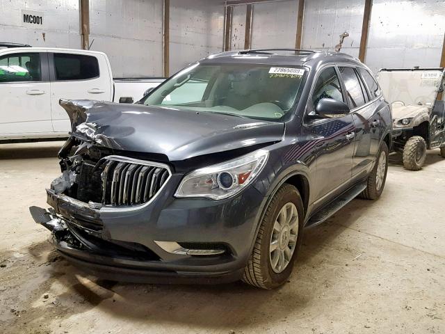 5GAKRBKD9EJ194458 - 2014 BUICK ENCLAVE GRAY photo 2