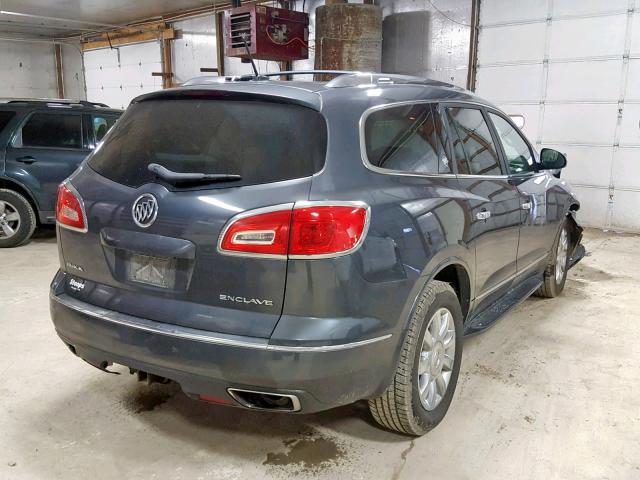 5GAKRBKD9EJ194458 - 2014 BUICK ENCLAVE GRAY photo 4
