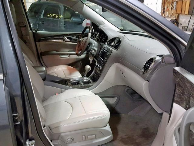 5GAKRBKD9EJ194458 - 2014 BUICK ENCLAVE GRAY photo 5