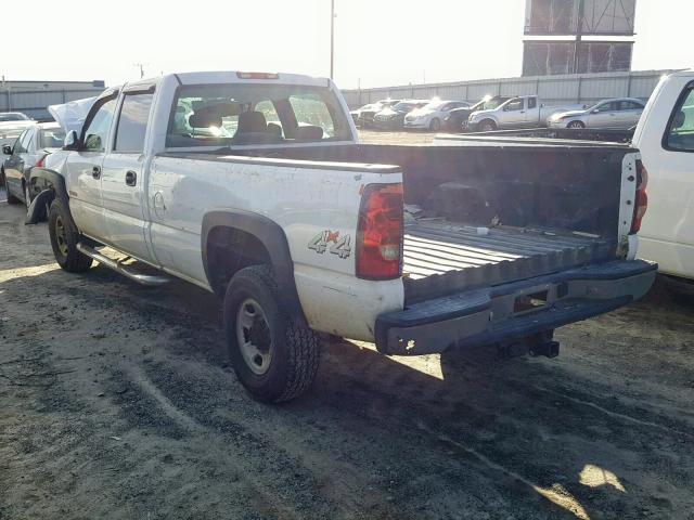 1GCHK23U96F111286 - 2006 CHEVROLET SILVERADO WHITE photo 3