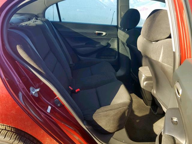 19XFA1F67BE024699 - 2011 HONDA CIVIC LX-S Qırmızı foto 6