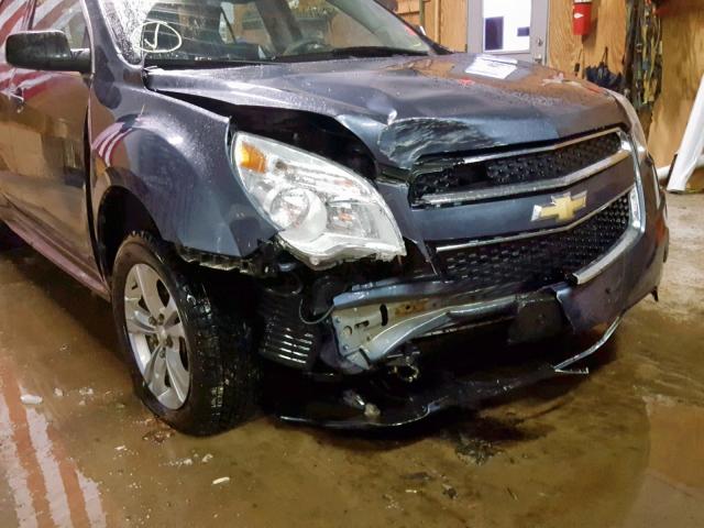 2GNALAEK0E6126134 - 2014 CHEVROLET EQUINOX LS BLUE photo 9