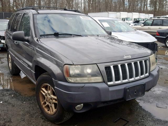 1J4GW48N54C405449 - 2004 JEEP GRAND CHER GRAY photo 1