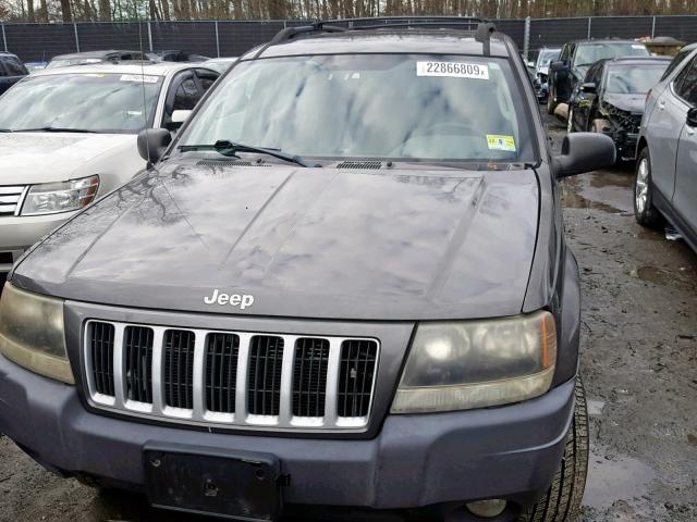 1J4GW48N54C405449 - 2004 JEEP GRAND CHER GRAY photo 9