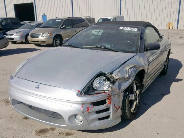 4A3AE45G73E073406 - 2003 MITSUBISHI ECLIPSE SP SILVER photo 2