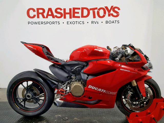 ZDM14BYW2FB002346 - 2015 DUCATI SUPERBIKE RED photo 1