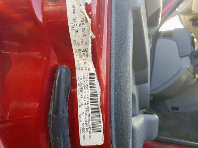 1J8HG48K86C342422 - 2006 JEEP COMMANDER Qırmızı foto 10