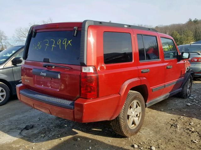 1J8HG48K86C342422 - 2006 JEEP COMMANDER Qırmızı foto 4