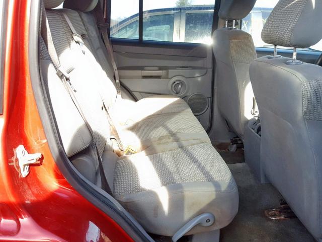 1J8HG48K86C342422 - 2006 JEEP COMMANDER Qırmızı foto 6
