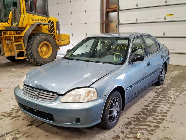 1HGEJ6678XL044798 - 1999 HONDA CIVIC LX 蓝色 照片 2