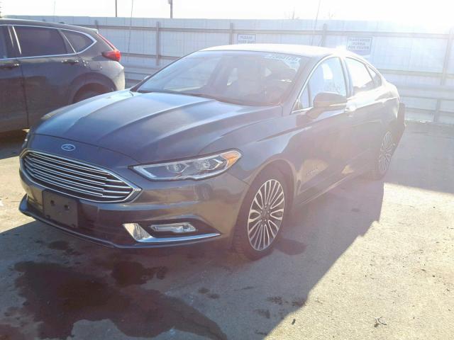 3FA6P0RU5HR287607 - 2017 FORD FUSION TIT CHARCOAL photo 2