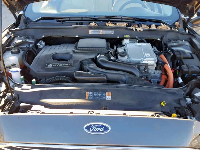 3FA6P0RU5HR287607 - 2017 FORD FUSION TIT CHARCOAL photo 7