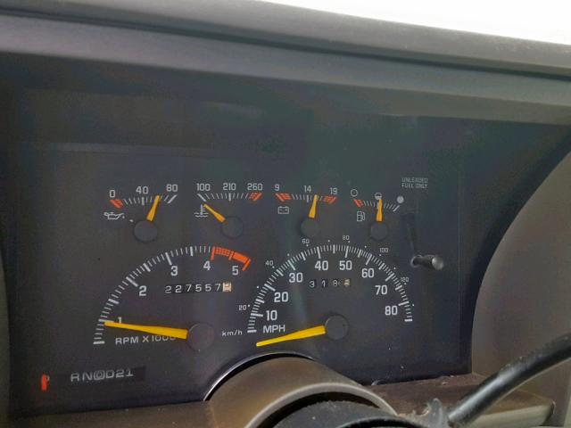 1GNEK18K8RJ349076 - 1994 CHEVROLET BLAZER K15 შავი ფოტო 8